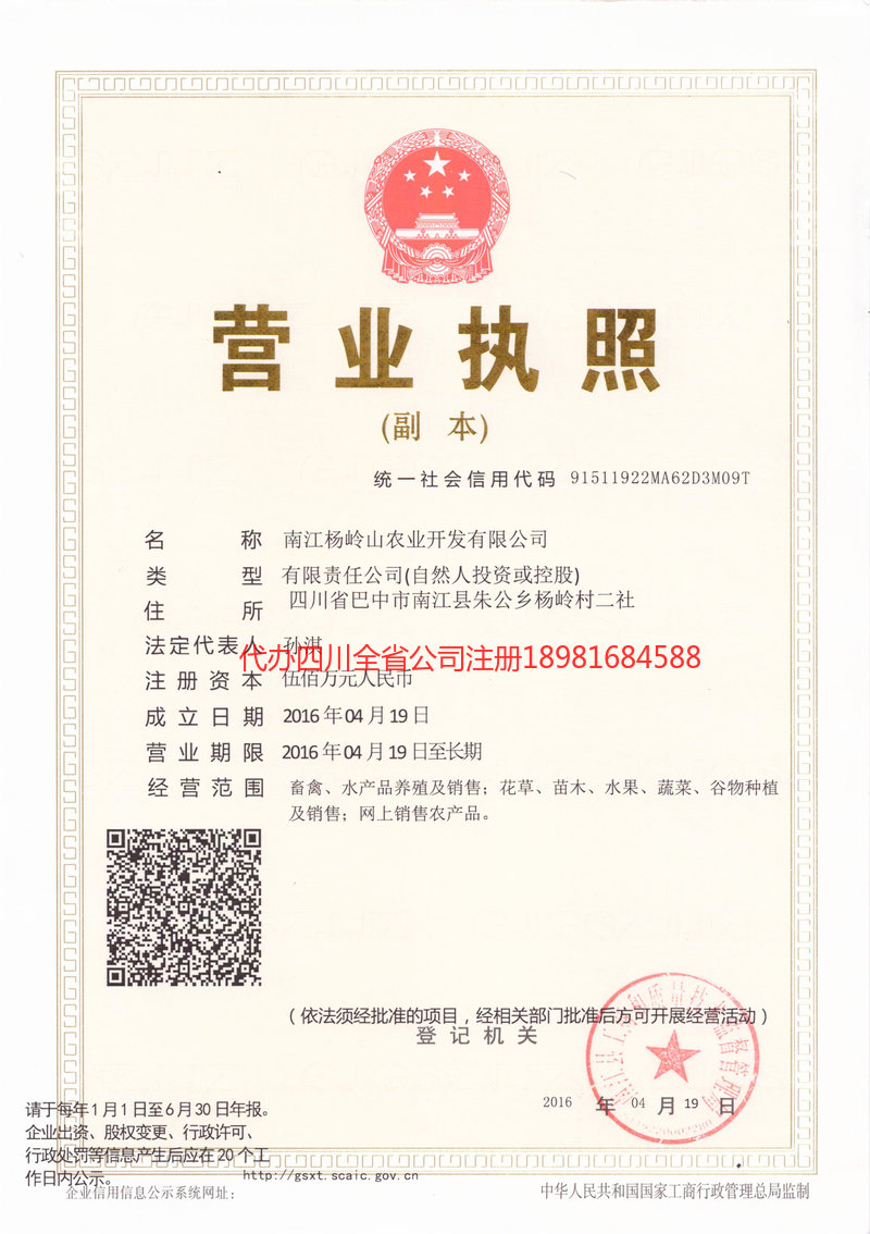 普洱普洱杨岭山农业开发有限公司